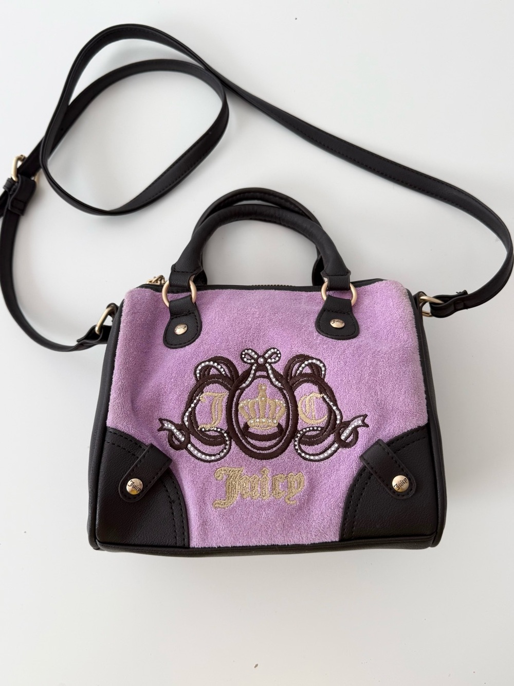 ✧ juicy couture terry mini bowler bag ✧
